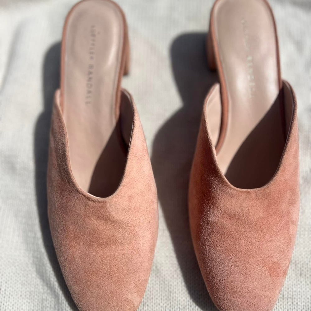 Loeffler Randall stunning pink mules